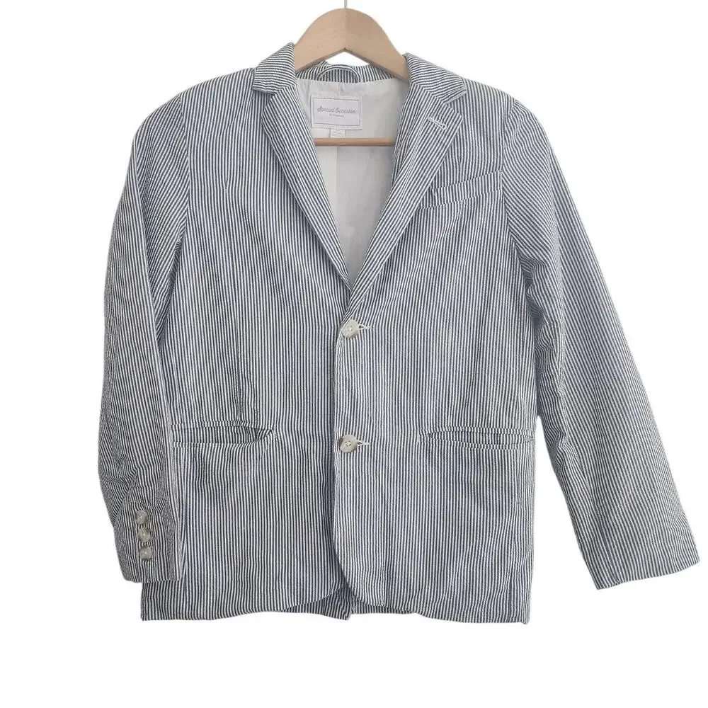 12 Gymboree special occasion seersucker blazer